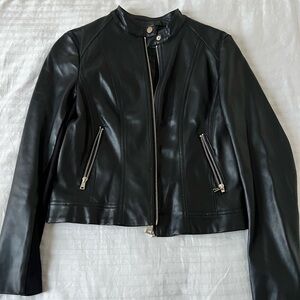 Black Leather Women's Jacket
